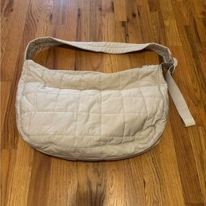 COS Cream Quilted Shoulder Crossbody Bag